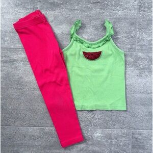 Gymboree Vintage Watermelon Picnic Outfit Size 4